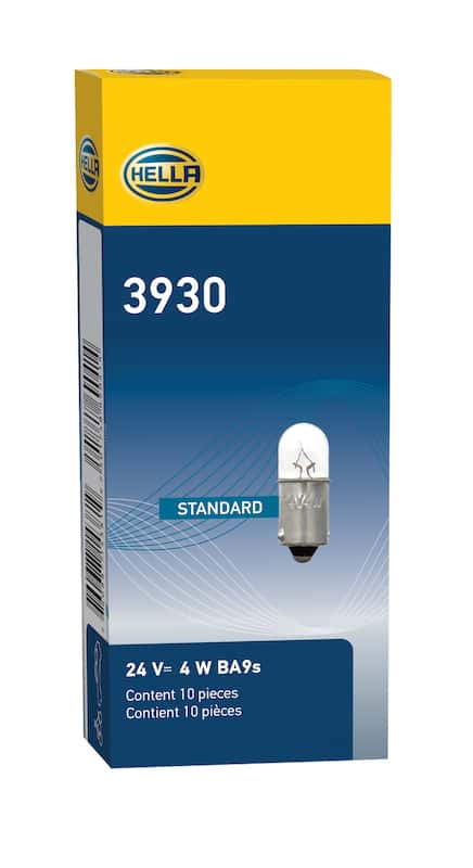 Hella — Hella Bulb 3930 24V 4W BA9s T2.75
3930 Incan Bulb - view 9