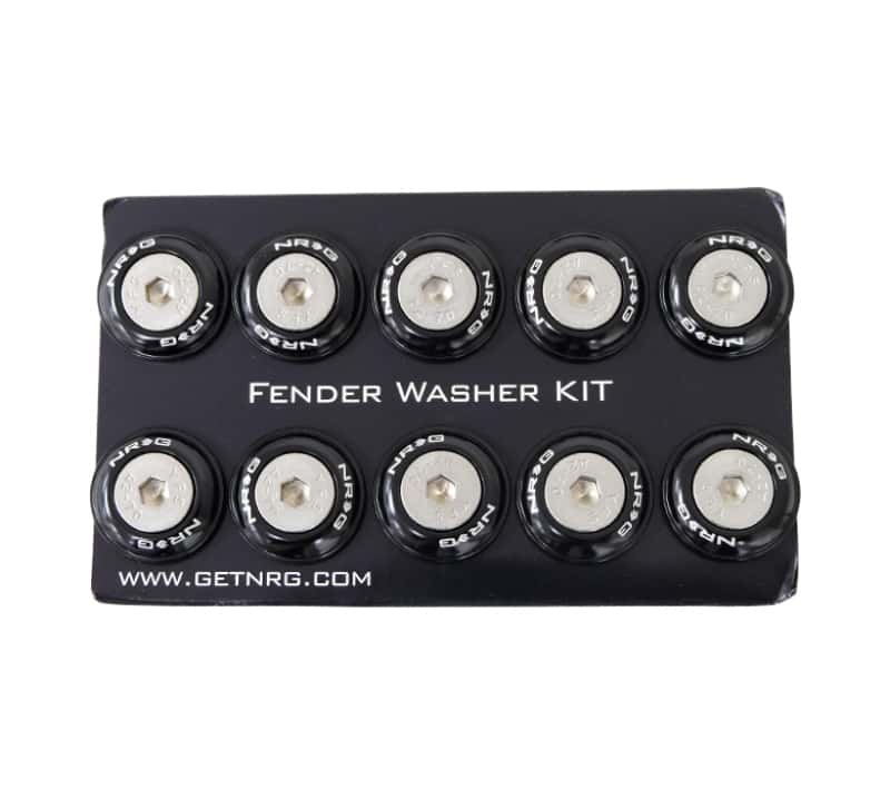 NRG — NRG Fender Washer Kit w/Rivets For Plastic (Black) - Set of 10 - view 3