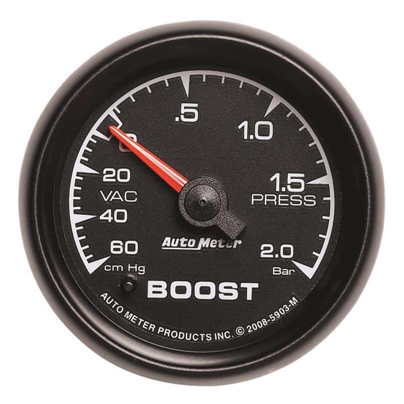 AutoMeter — Autometer ES 52mm 60cm.Hg - 2.0 Bar Mechanical Boost/Vacuum Gauge
2" BST 2BAR MECH ES - view 1