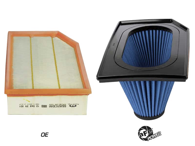 aFe — aFe Magnum FLOW PRO 5R Inverted Air Filter 18-19 Jeep Wrangler (JL) I4-2.0L(t) / V6-3.6
Magnum FLOW Filter - view 3