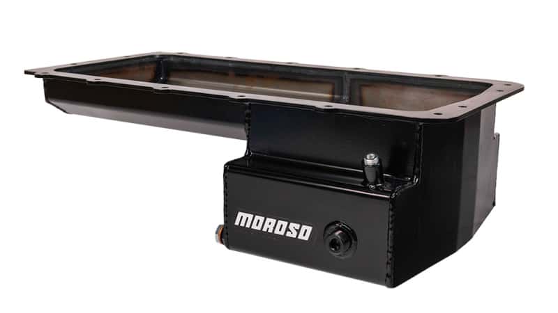 Moroso — Moroso Ford 5.0 Coyote (w/Front Sump) Road Race Baffled Wet Sump 7qt 6.25in Steel Oil Pan - view 5