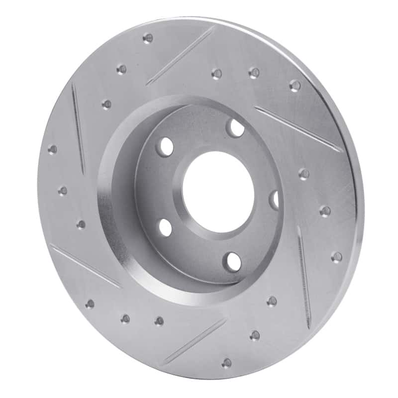 R1 Concepts — R1 1984-1987 Pontiac Fiero Rear Right Drilled & Slotted Silver Brake Rotor
R1 Brake Rotor Drill - view 4