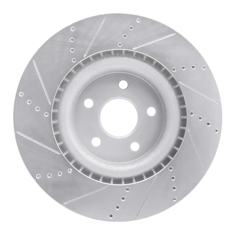R1 Concepts — R1 2012-2025 Dodge Durango Front Right Drilled & Slotted Silver Brake Rotor
R1 Brake Rotor Drill - view 5