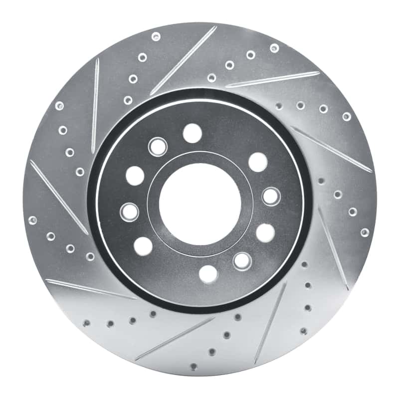 R1 Concepts — R1 21-25 Jeep Grand Wagoneer L Front Left Drilled & Slotted Silver Brake Rotor - view 1