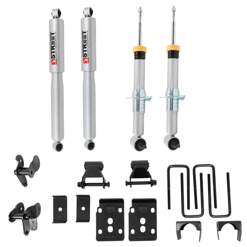 Belltech — Belltech 2021+ Ford F-150 2WD 1-3.5in Front 4.5in Rear Complete Lower Kit with SP Shocks
LOWERING KIT - view 1
