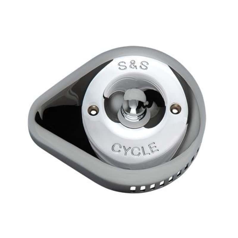 S&S Cycle — S&S Cycle Stealth Slasher Teardrop Air Cleaner Cover - Chrome - view 1