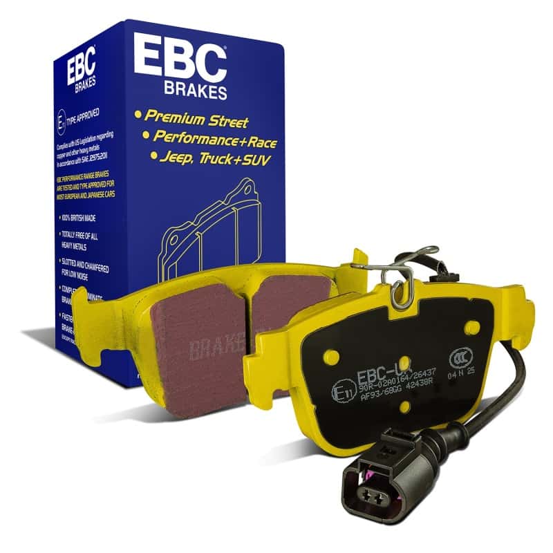 EBC — EBC 2022+ Volkswagen Golf R/GTI (Mk8) Yellowstuff Rear Brake Pads
Disc Brake Pad - view 2