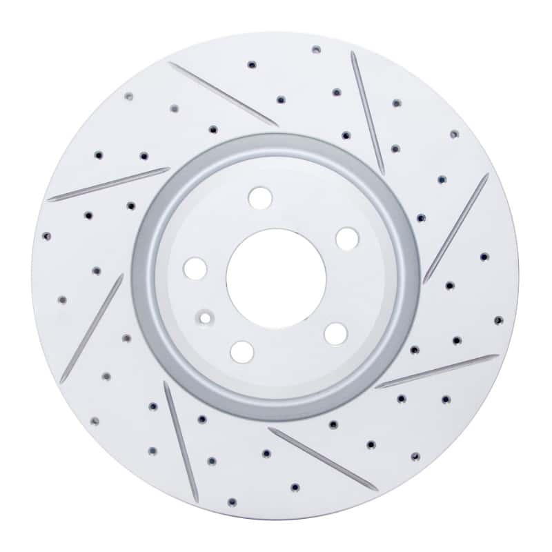R1 Concepts — R1 18-25 Audi S5 Front Right Drilled & Slotted Geo-Carbon Rotor - view 1