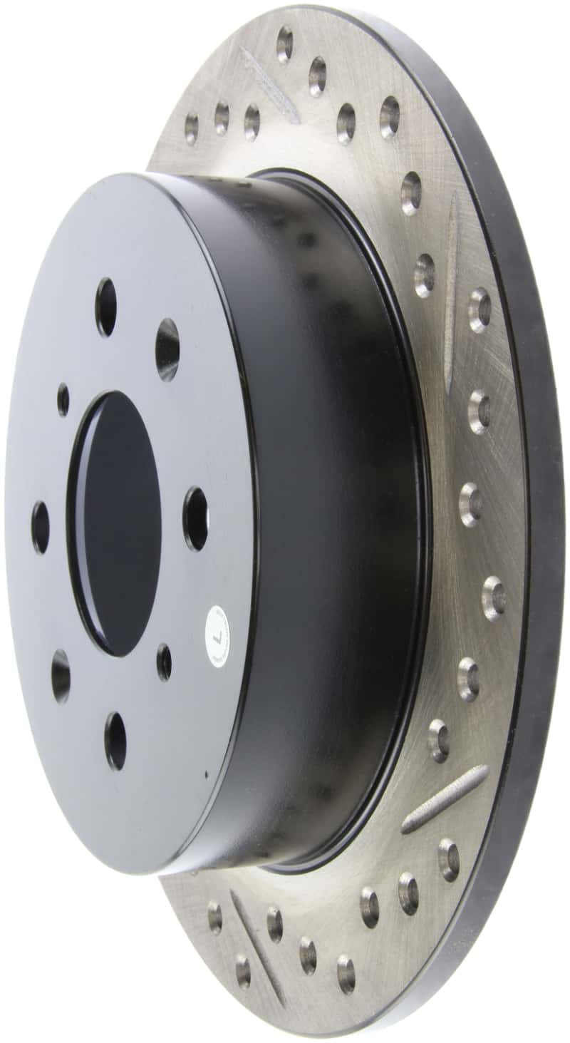 Stoptech — StopTech 90-96 Acura Integra / 97-01 Integra (Exc. Type R) Slotted & Drilled Left Rear Rotor
Disc Brake Rotor
Slot/Drill Rotor - view 4