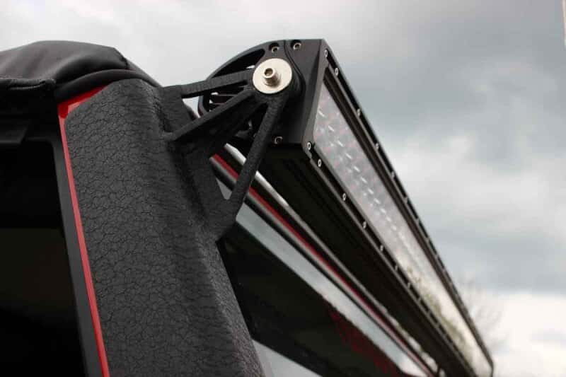 Fishbone Offroad — Fishbone Offroad 97-06 Jeep Wrangler TJ 52In Light Bar Bracket - Black Textured Powdercoat - view 6