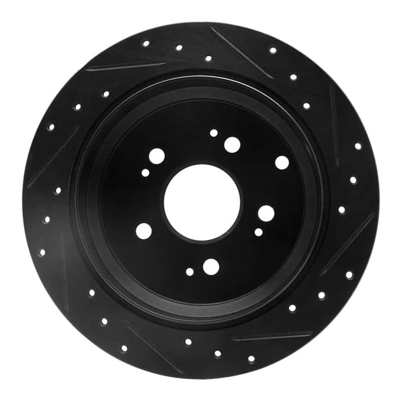 R1 Concepts — R1 05-10 Honda Odyssey Rear Left Drilled & Slotted Black Brake Rotor
R1 Brake Rotor Drill - view 5