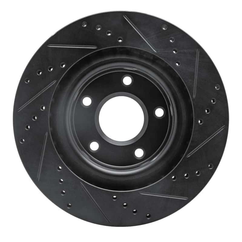 R1 Concepts — R1 05-13 Cadillac XLR Front Left Drilled & Slotted Black Brake Rotor
R1 Brake Rotor Drill - view 5
