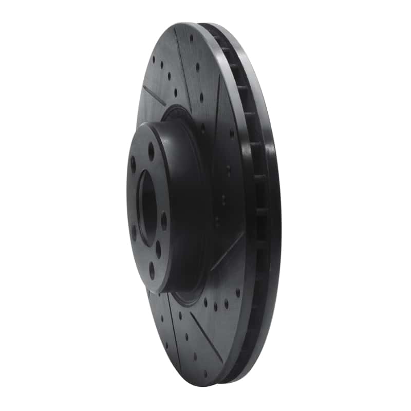 R1 Concepts — R1 07-18 BMW X6 Front Right Drilled & Slotted Black Brake Rotor
R1 Brake Rotor Drill - view 2