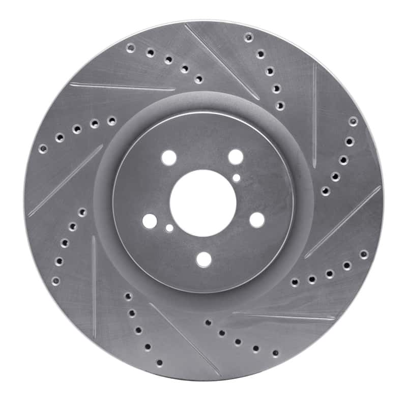 R1 Concepts — R1 03-25 Subaru BRZ Front Right Drilled & Slotted Silver Brake Rotor
R1 Brake Rotor Drill - view 1