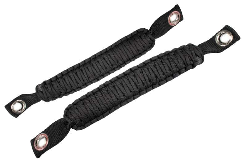 Fishbone Offroad — Fishbone Offroad 07-18 Wrangler JK A Pillar Sound Bar Black Paracord Grab Handles - view 1