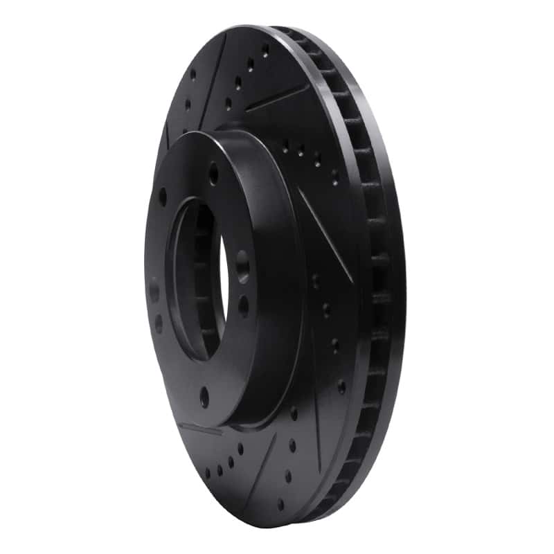 R1 Concepts — R1 03-06 Kia Sorento Front Left Drilled & Slotted Black Brake Rotor
R1 Brake Rotor Drill - view 2