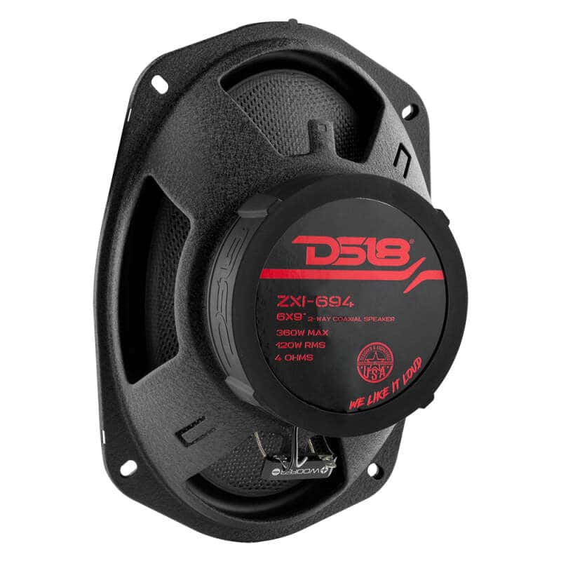 DS18 — DS18 6x9in 120 Watts RMS 4 ohm 2-Way Coaxial Speaker w/ Kevlar Cones - view 1