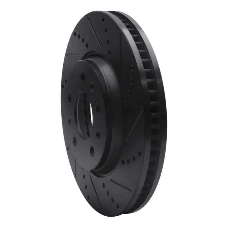 R1 Concepts — R1 03-08 Cadillac STS Front Right Drilled & Slotted Black Brake Rotor
R1 Brake Rotor Drill - view 2