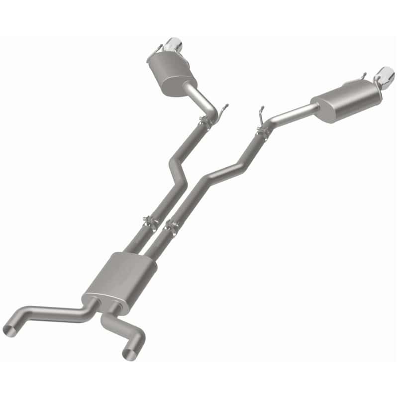 Magnaflow — MagnaFlow Cat-Back Stainless Dual Split Rear Exit 4in Polished Tips 11-15 Chevy Camaro 3.6L V6
Cat-Back - view 2