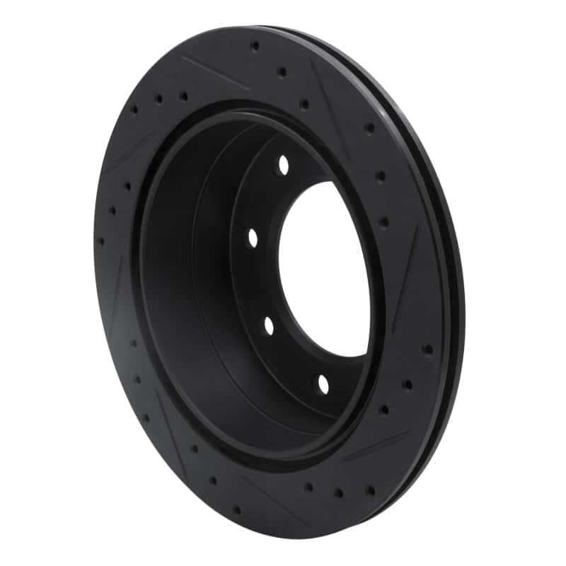 R1 Concepts — R1 00-11 Cadillac DTS Rear Left Drilled & Slotted Black Brake Rotor
R1 Brake Rotor Drill - view 4