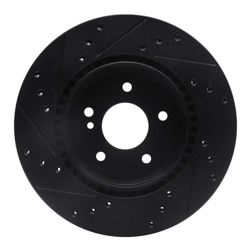 R1 Concepts — R1 98-09 Chrysler Crossfire Rear Right Drilled & Slotted Black Brake Rotor
R1 Brake Rotor Drill - view 5
