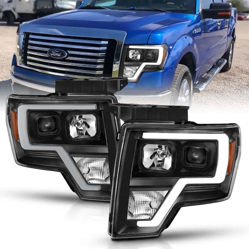 ANZO — ANZO 2009-2014 Ford F-150 Projector Light Bar H.L Black Amber
Head Light Set
HdLtSet - view 1
