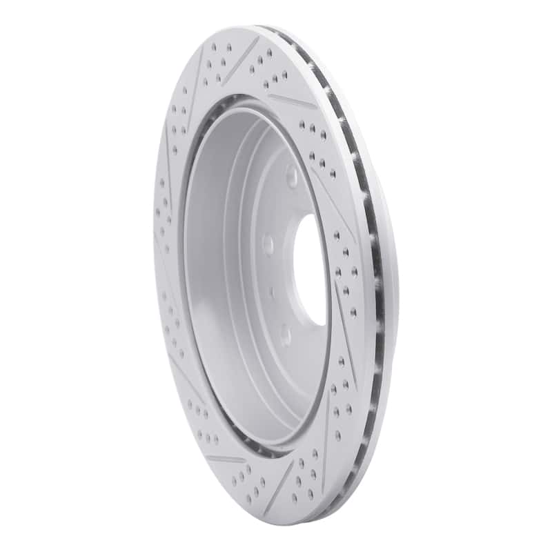 R1 Concepts — R1 07-17 Buick Enclave Rear Right Drilled & Slotted Geo-Carbon Rotor - view 4