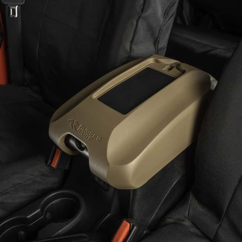 Rugged Ridge — Rugged Ridge Center Console Cover w/Phone Holder Tan 11-18 jeep Wrangler JK
OFFROAD_INTERIOR - view 3