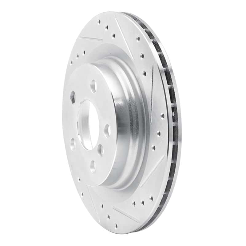 R1 Concepts — R1 16-26 BMW 228I xDrive Gran Coupe Rear Right Drilled & Slotted Silver Brake Rotor
R1 Brake Rotor Drill - view 2