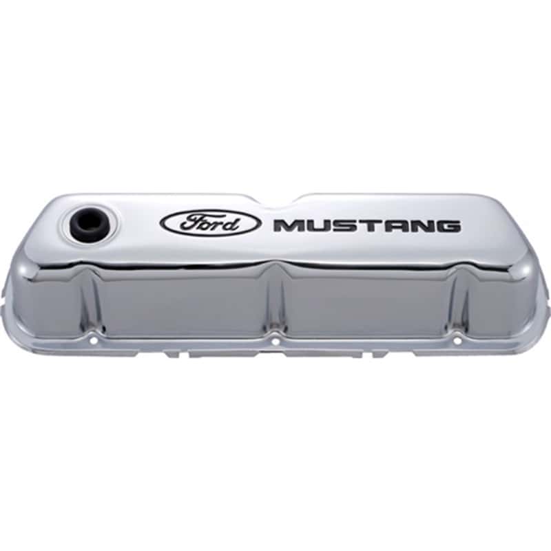 Ford Racing — Ford Racing Ford Mustang Logo Stamped Steel Chrome Valve Covers
Valve Cover Set - view 2