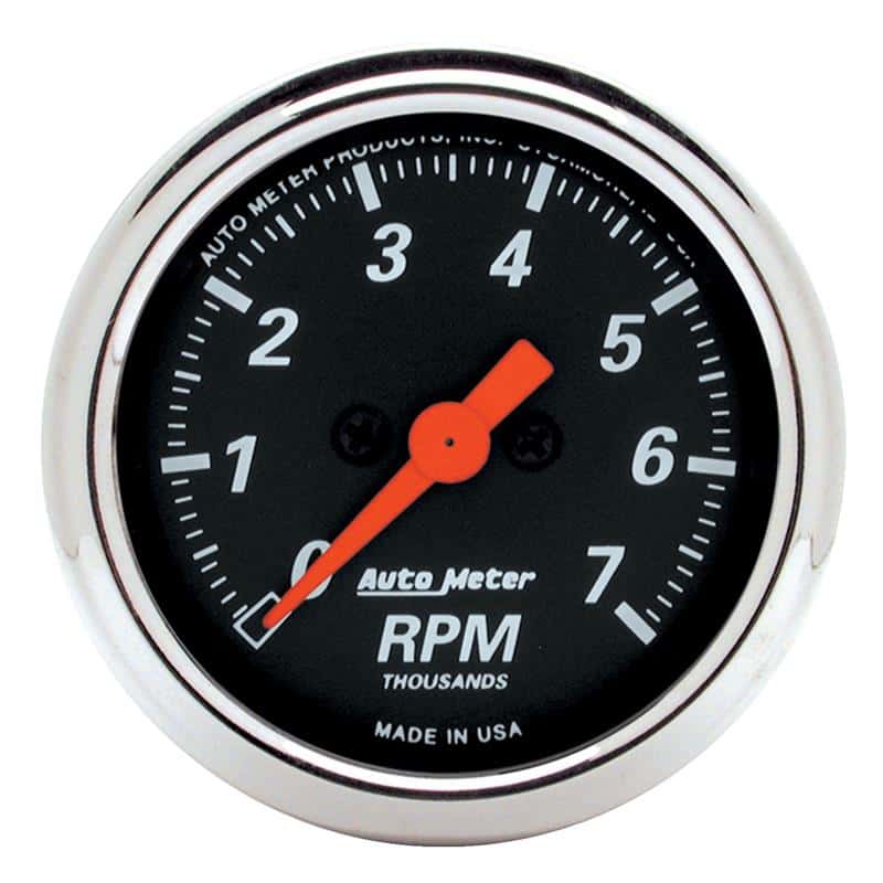 AutoMeter — Autometer Designer Black 2-1/16in Electrical 7k RPM Tachometer
GA 2" TACH 7K RPM DB - view 2