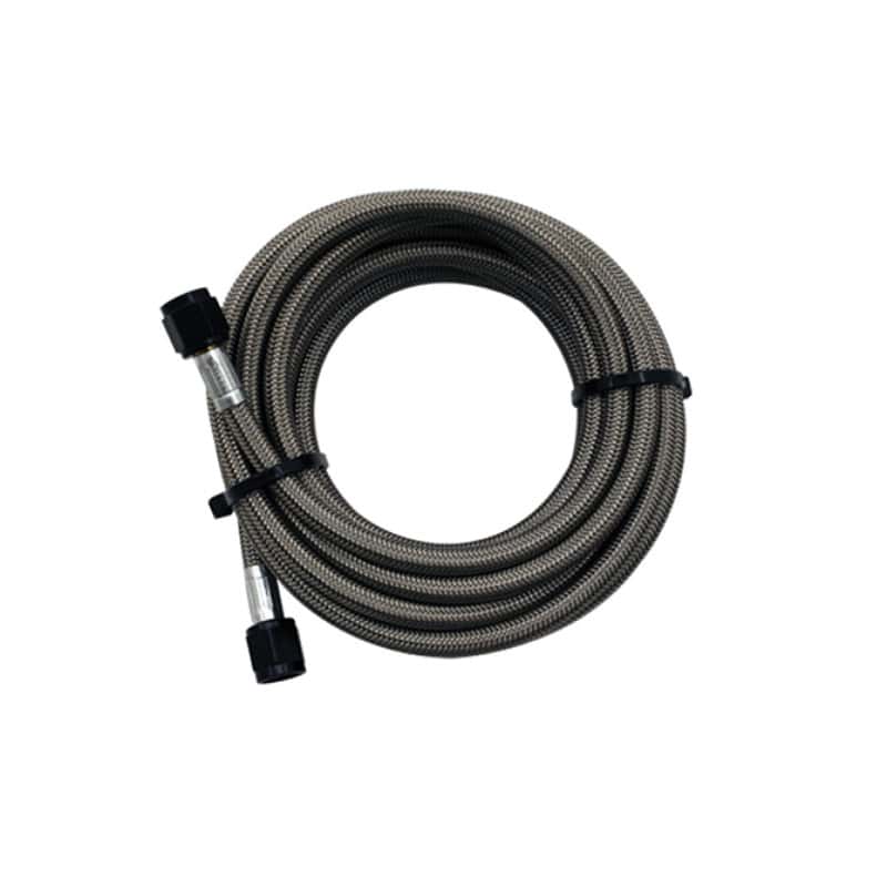 Snow Performance — Snow Performance 15ft Braided Stainless Line (Black) w/ -4AN Fittings (NX Version)
Hydraulic Hose - view 2
