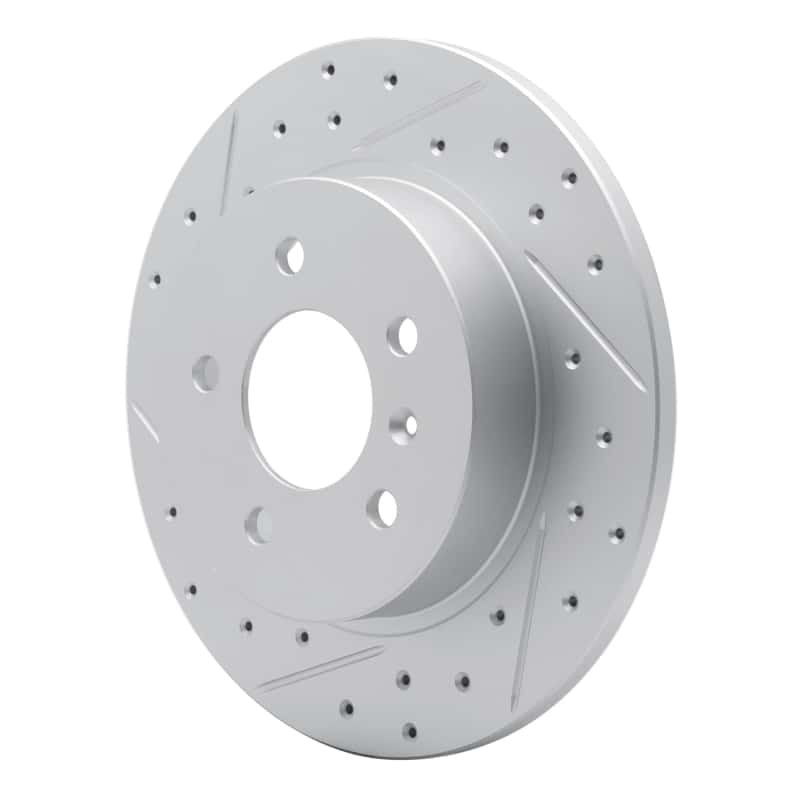 R1 Concepts — R1 06-11 Buick Lucerne Rear Left Drilled & Slotted Geo-Carbon Rotor - view 2