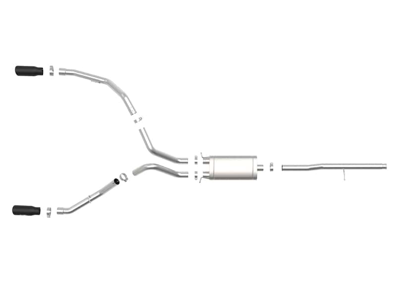 aFe — aFe Apollo GT Series 3in 409SS GM Silverado/Sierra 1500 09-19 V6-4.3/V8-4.8/5.3L - Black
Cat-Back Exhaust - view 2