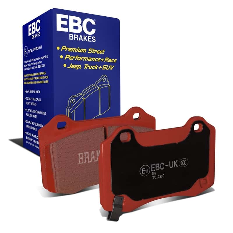 EBC — EBC 15+ Cadillac CTS 3.6 Twin Turbo Redstuff Rear Brake Pads
Disc Brake Pad - view 1