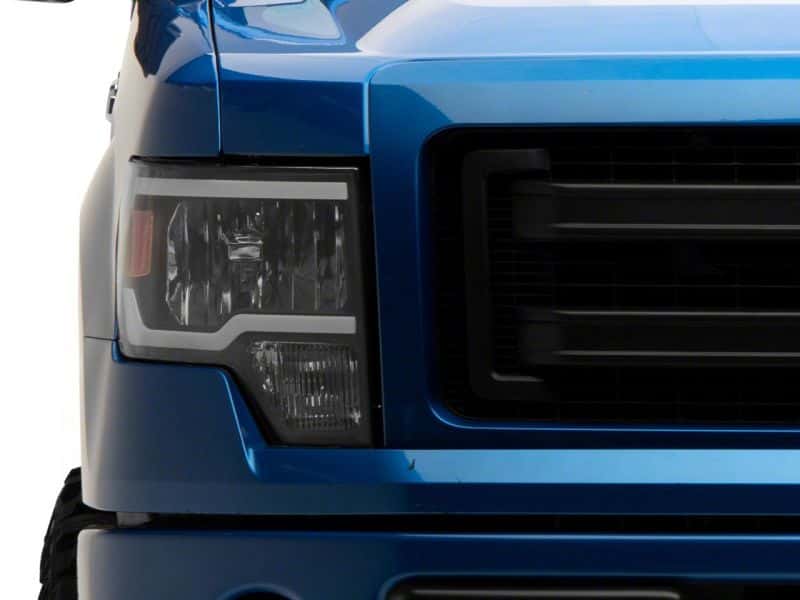 Raxiom — Raxiom 09-14 Ford F-150 Axial Series Headlights w/ LED Bar- Blk Housing (Clear Lens)
Headlights - view 5