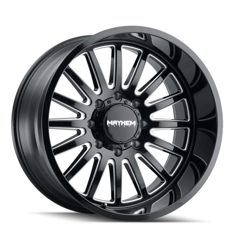 Mayhem — Mayhem 8114 Utopia 20x9 / 8x165.1 BP / 18mm Offset / 125.2mm Hub Black w/ Milled Spokes Wheel
MAYHEM 8114 - view 1