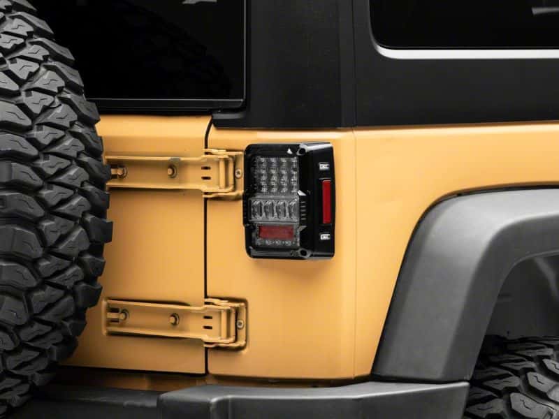 Raxiom — Raxiom 07-18 Jeep Wrangler JK Axial Series Lux LED Tail Lights- Blk Housing (Clear Lens)
Lights - view 8