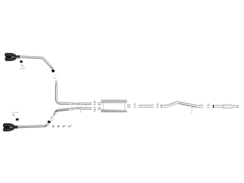 aFe — aFe Vulcan Series 3in-2-1/2in 304 SS Cat-Back 2019 GM Silverado / Sierra 1500 V8-5.3L w/ Black Tips
Cat-Back Exhaust - view 5