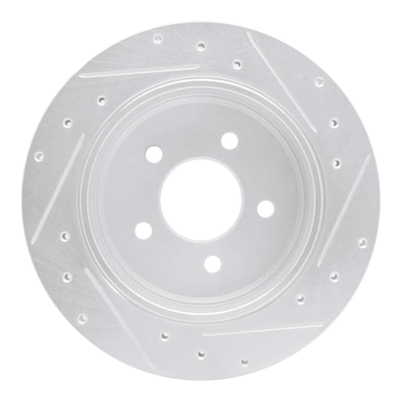 R1 Concepts — R1 10-11 Ford Ranger (USA/Canada) Rear Left Drilled & Slotted Silver Brake Rotor
R1 Brake Rotor Drill - view 5