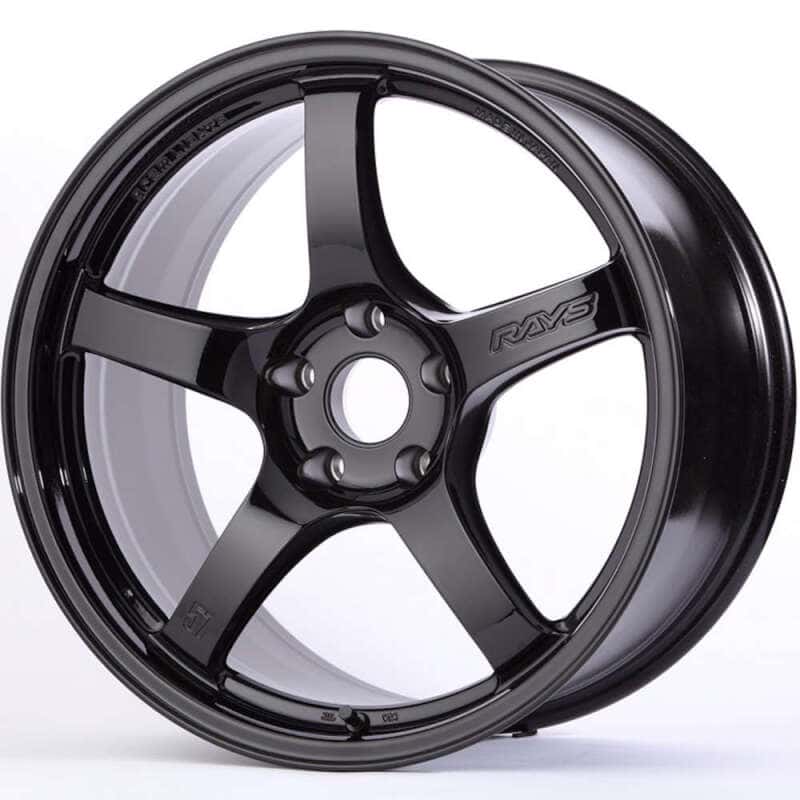 Gram Lights — Gram Lights 57CR 18x8.5 +37 5x114.3 Gloss Black Wheel - view 2