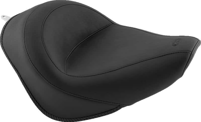 Mustang Motorcycle — Mustang 06-17 Harley Softail Wide Tire (200mm) Standard Touring Solo Seat - Black - view 1