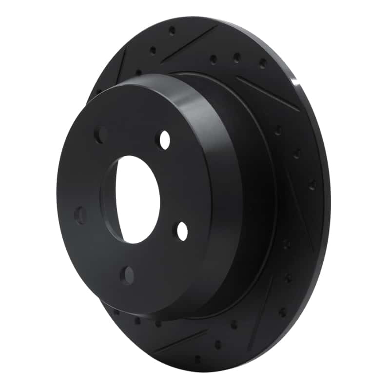 R1 Concepts — R1 99-04 Jeep Grand Cherokee Rear Left Drilled & Slotted Black Brake Rotor
R1 Brake Rotor Drill - view 2