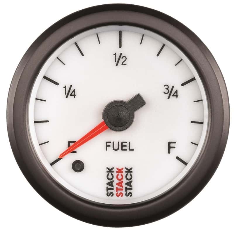 AutoMeter — Autometer Stack 52mm 0-280 Ohm Programmable Pro Stepper Motor Fuel Level Gauge - White
Ga Fu ProStpr W Univ - view 1