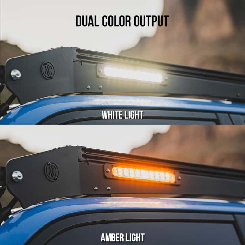 KC HiLiTES — KC HiLiTES Platform One Profile 10in. SideCast Flush Mount Lights (Does Not Include Rack) - view 2