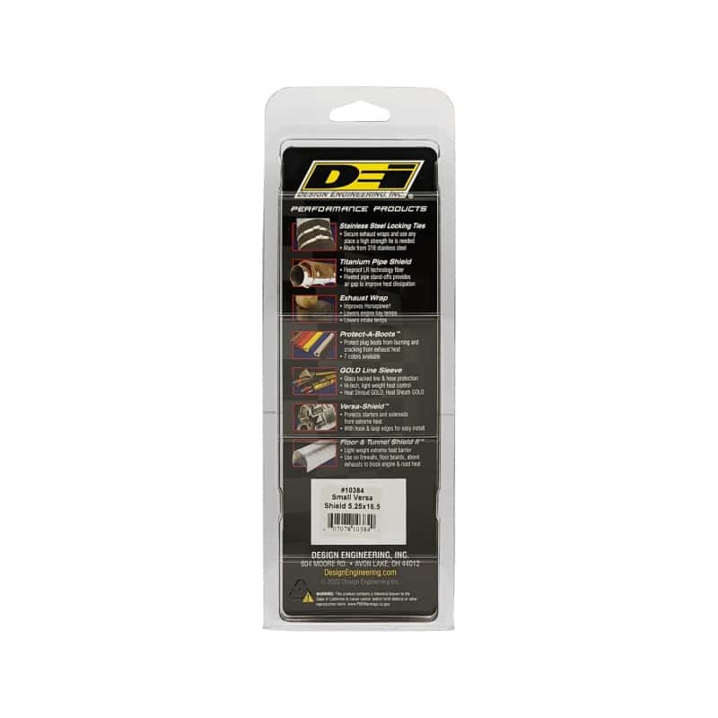 DEI — DEI Versa-Shield /Starter Shield 5-1/4in w x 16-1/2in l - Universal (Mini) Heat Shield
Heat Shield - view 3