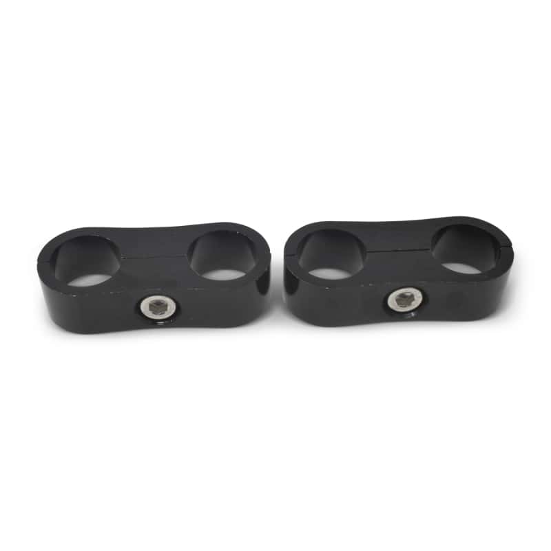 Russell — Russell Hose Separator For -12 Braided Hose Black Anodize (2 Pack) - view 3