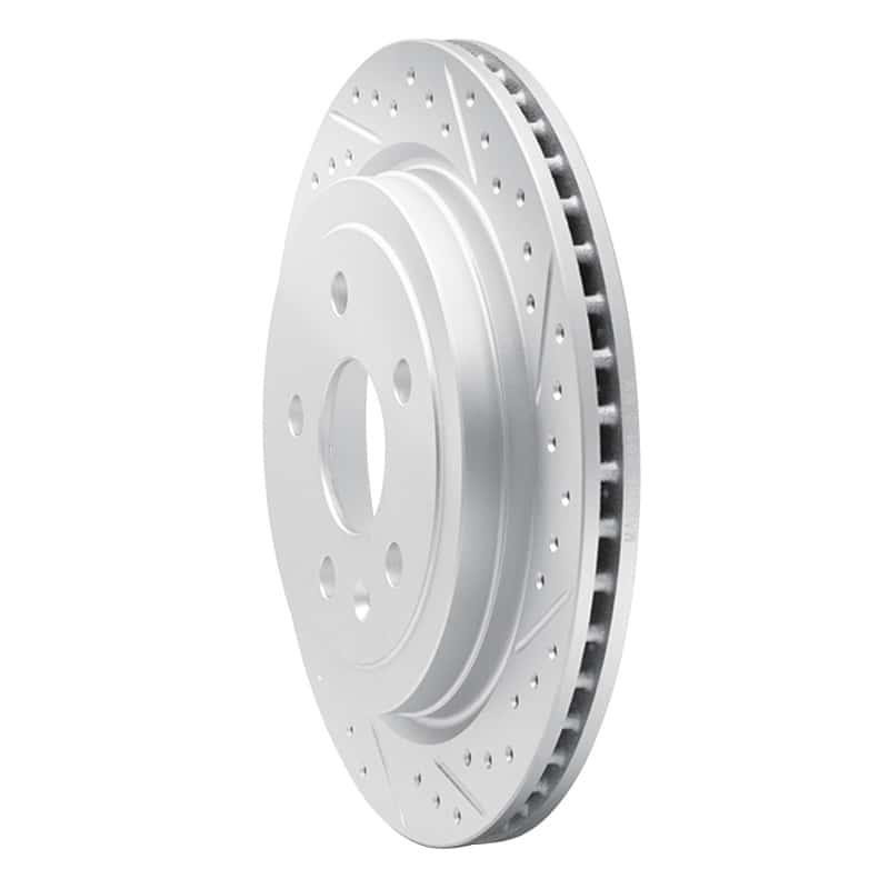 R1 Concepts — R1 08-19 Cadillac Cts Rear Right Drilled & Slotted Geo-Carbon Rotor - view 2