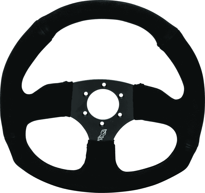 DragonFire Racing — DragonFire Racing Steering Wheels - D-shaped- Suede- Iron Series- 0in offset - view 1