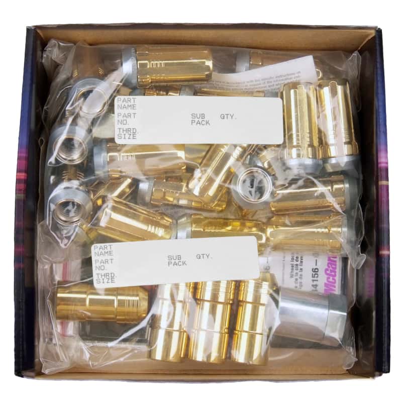 McGard — McGard SplineDrive Tuner 6 Lug Install Kit w/Locks & Tool (Cone) M14X1.5 / 1in. Hex - Gold - view 6